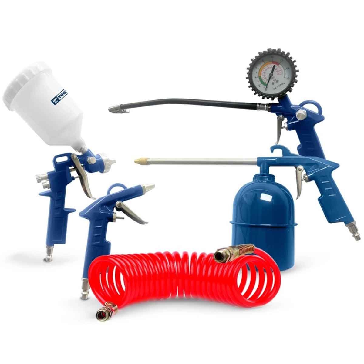 Set De Pistolas De Aire Mas Manguera Tc3908 Toolcraft