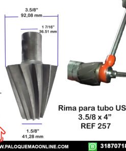 Rima HSS para Tubería 3.7/8 x 4" - Herramienta Industrial