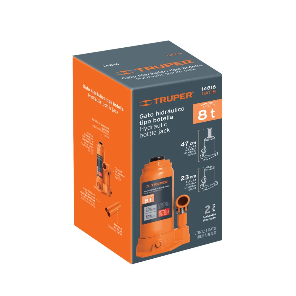 Gato De Botella, 8 Tons Truper 14816 - Imagen 4