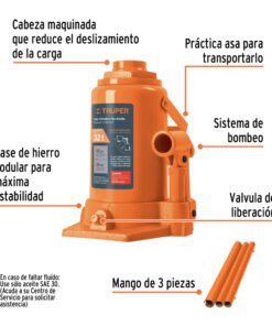 Alternative view of Gato De Botella, 32 Tons Truper 14819