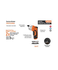 Atornillador Inalambrico Truper 17033 3.6V Litio