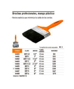 Alternative view of Brocha Mango Plast Truper 14482 1.1/2