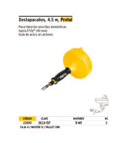 Alternative view of Destapacaños Pretul Ref 22880 4.5 Metros