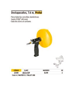 Alternative view of Destapacaños Pretul 22881 7.6 Metros