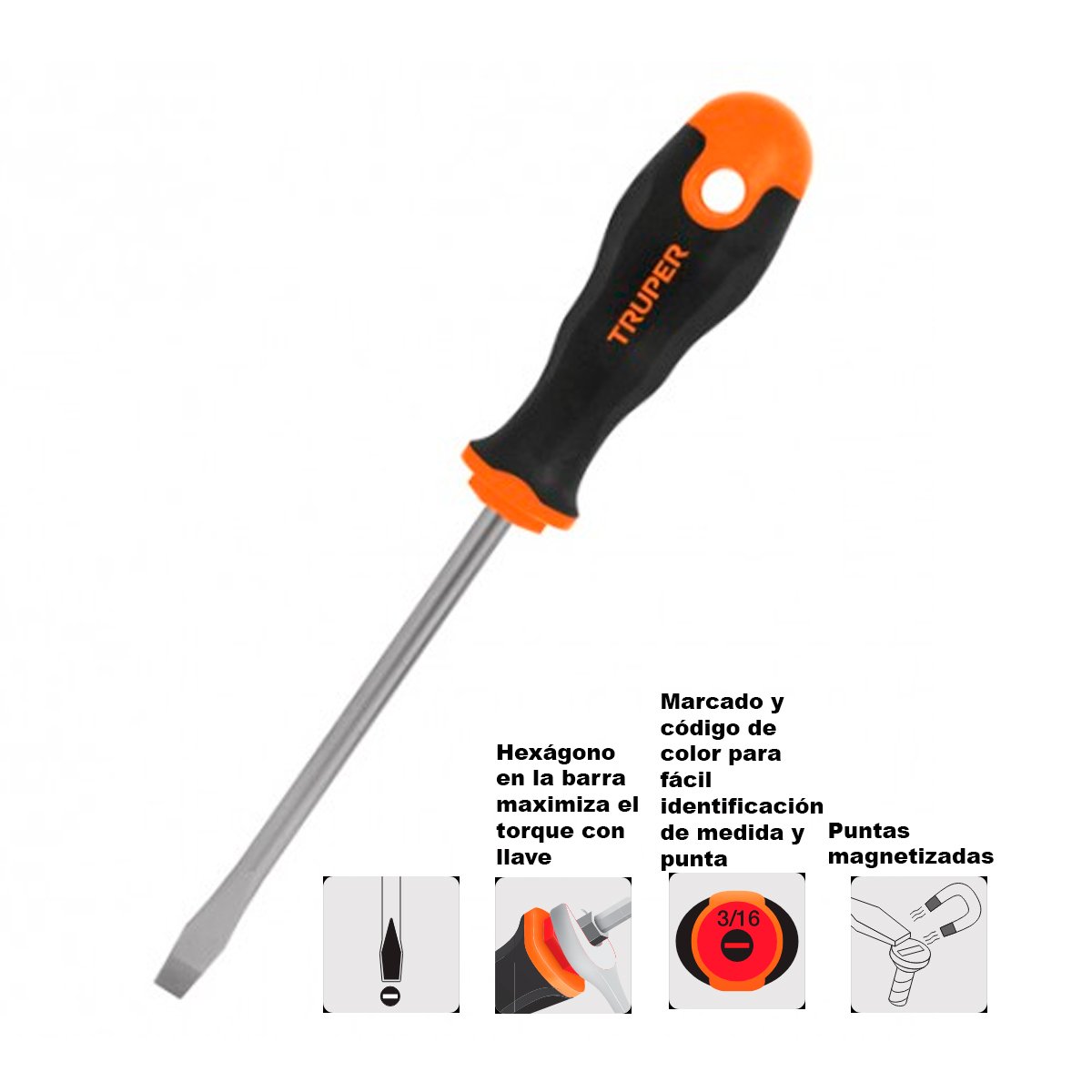 Destornillador Pala 13992 3/16 X 4