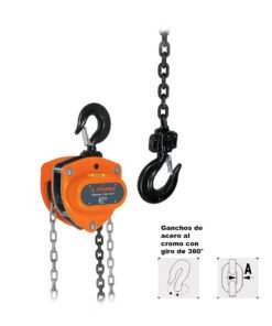 Diferencial  1 Ton Truper 16824 Levantamiento 3M Estandar