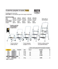 Alternative view of Escalera Pretul 24122 Plegable 4 Pasos