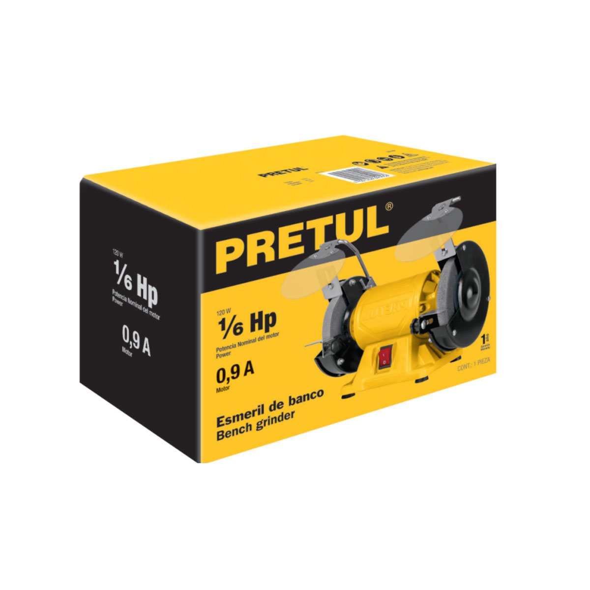 Esmeril Banco Pretul 29994 1/6 Hp 6" - Imagen 2