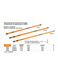 Alternative view of Extensión Acero Rodillo Truper 10549 X 3MTS