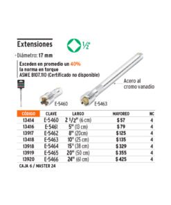 Alternative view of Extension Para Ratchet 1/2 X 8   13917
