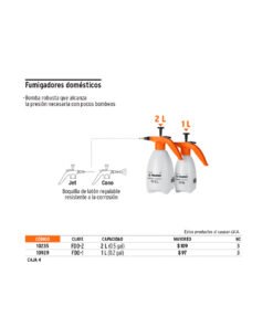 Alternative view of Fumigador Doméstico Truper 10235 2 Litros