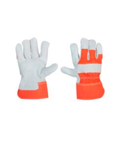 Guantes Tela Y Carnaza, Reforzados Toolcraft Tc0754