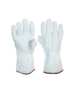 Guantes Tela Y Carnaza, Largo Reforzados Toolcraft Tc0757