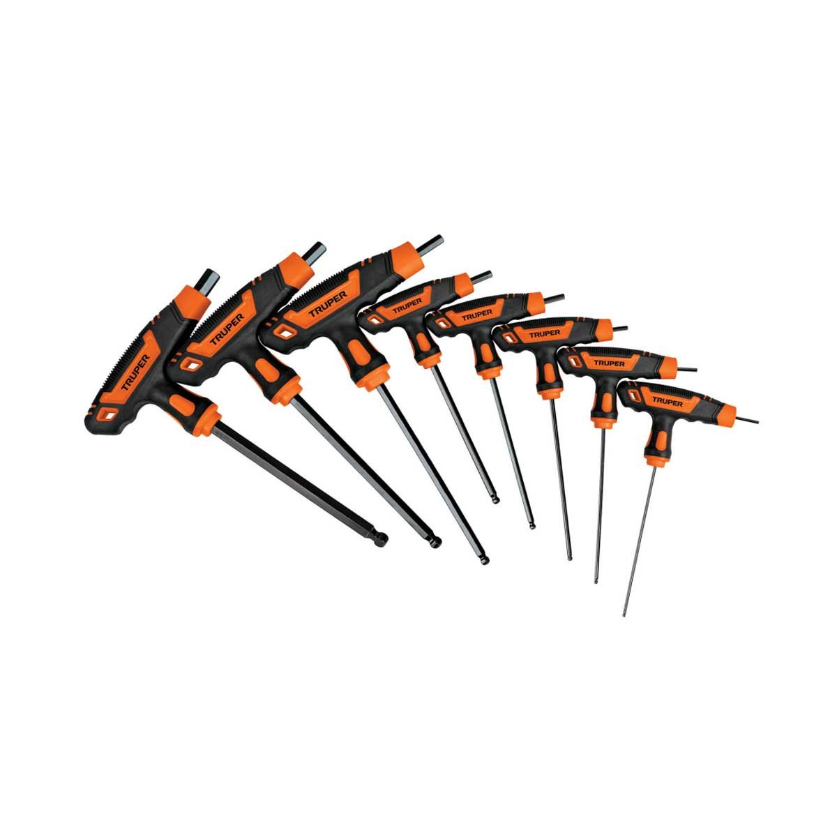 Llave Bristol Jgo. En T Truper 100934  5/64 - 3/8