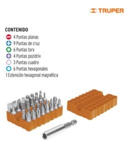 Alternative view of Juego Punta Dest Truper 17788 33 Pzs Largo 1"