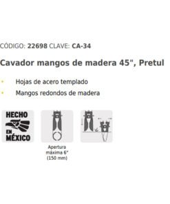 Alternative view of Paladraga mango madera PRETUL 22698 44"