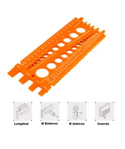 Regleta Calibradora Truper 10811 Tuercas Y