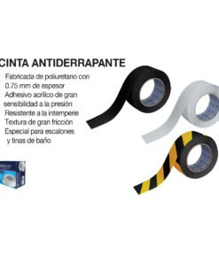 Cinta Antiderrapante Amarillo/Negro 2" X 5M