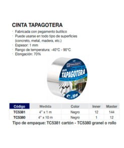 Alternative view of Cinta Tapagotera Tc5380 4 X 10M