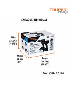 Alternative view of Combo taladro percutor y destornillador de impacto, 20V, MAX Truper Expert 102235