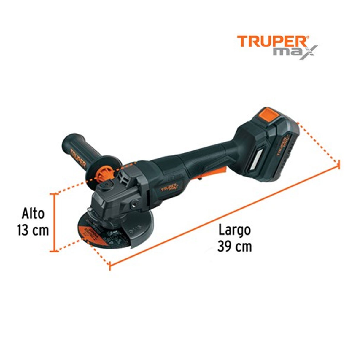 Pulidora 4-1/2", 20V, int. paleta, 1 batería 4Ah, MAX Truper 103639 - Imagen 3