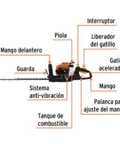 Alternative view of Cortasetos con motor a gasolina 26 cc, profesional, Truper 12251