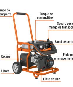 Alternative view of Generador portátil 2.5 kW motor a gasolina, Truper 15342