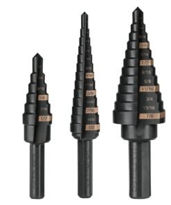 Juego de brocas escalonadas óxido negro 3 piezas Truper