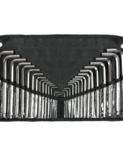 Juego 30 llaves allen largas std y mm punta bola, estuche Truper 15562