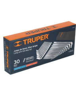 Alternative view of Juego 30 llaves allen largas std y mm punta bola, estuche Truper 15562