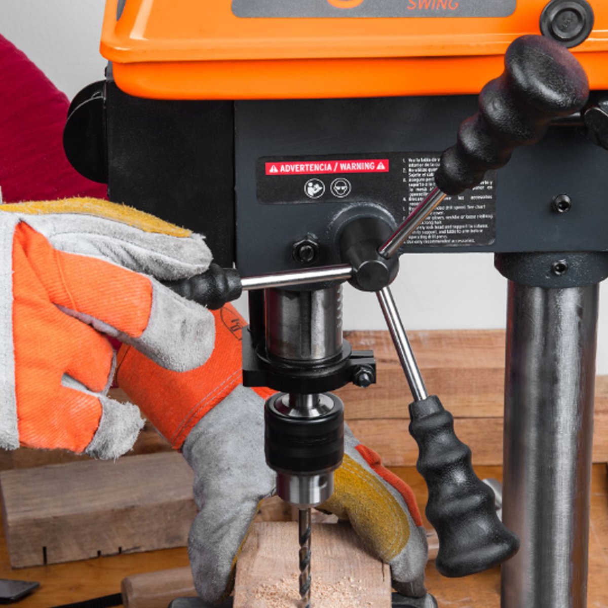 Taladro de piso 8" de 250 W (1/3 HP), broquero de 1/2" 16174 - Imagen 4