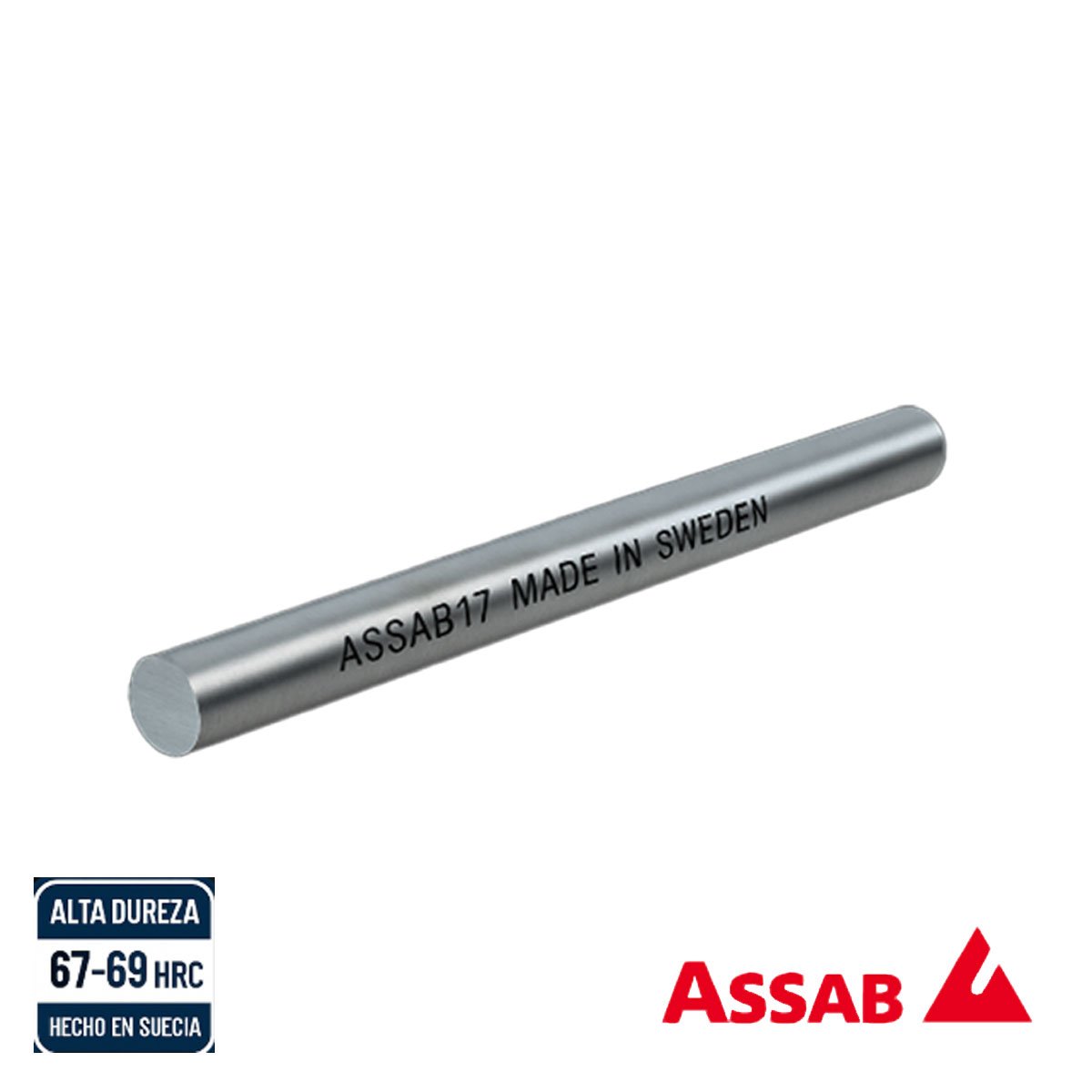 Buril Redondo Assab 17 Cobalto Sueco 3 X 4