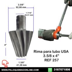 Rima HSS para Tubería 3.7/8 x 4" - Herramienta Industrial