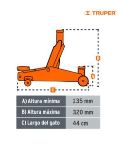 Alternative view of Gato Prof Tipo Zorra Truper 14944 2 Ton