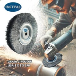 Alternative view of Grata Circular Lisa Incepal 8 x 3 x 5/8 - Herramienta Profesional para Limpieza de Superficies