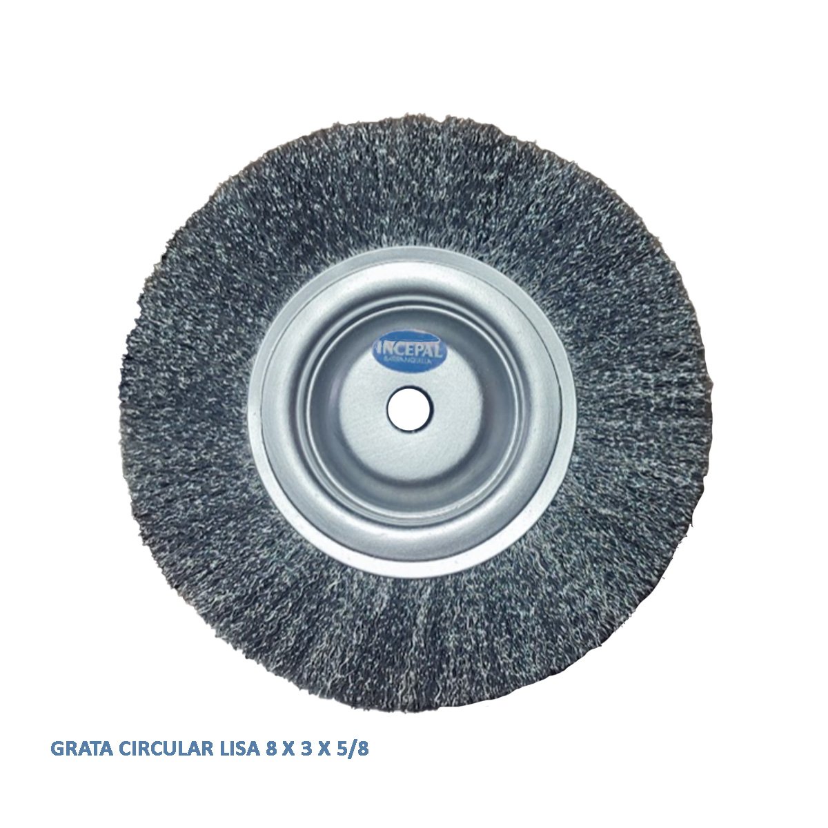 Grata Circular Lisa Incepal 8 x 3 x 5/8 - Herramienta Profesional para Limpieza de Superficies