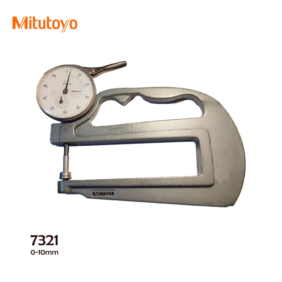Medidor de espesor Análogo Ref.: Mitutoyo 7321 Rango: 0 a 10 mm