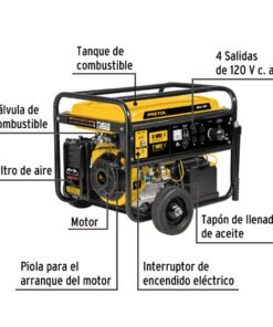 Alternative view of Generador portátil 8 kW motor a gasolina, Pretul  26036