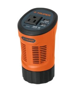 Inversor de corriente tipo vaso con 2 puertos USB, 120 W Truper 15725