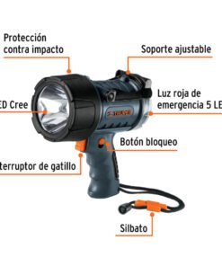 Alternative view of Lámpara recargable de LED 300 lm alta potencia, Truper 12983