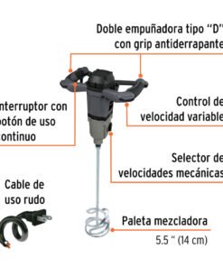 Alternative view of Mezcladora eléctrica 1500 W, industrial, Truper 101519
