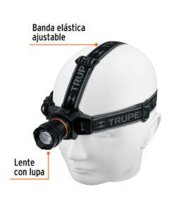 Alternative view of Linterna de minero 1 LED 340 lm recargable, Truper 16716