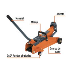 Alternative view of Gato Zorra, 2 Tons Con Maletín Truper 14826