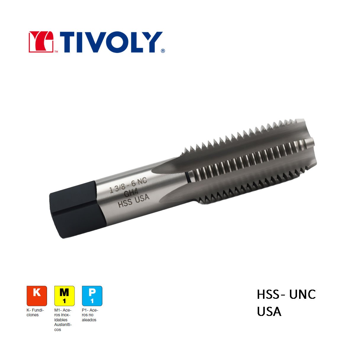 Machos de roscar TIVOLY HSS Rosca Ordinaria - Imagen 2