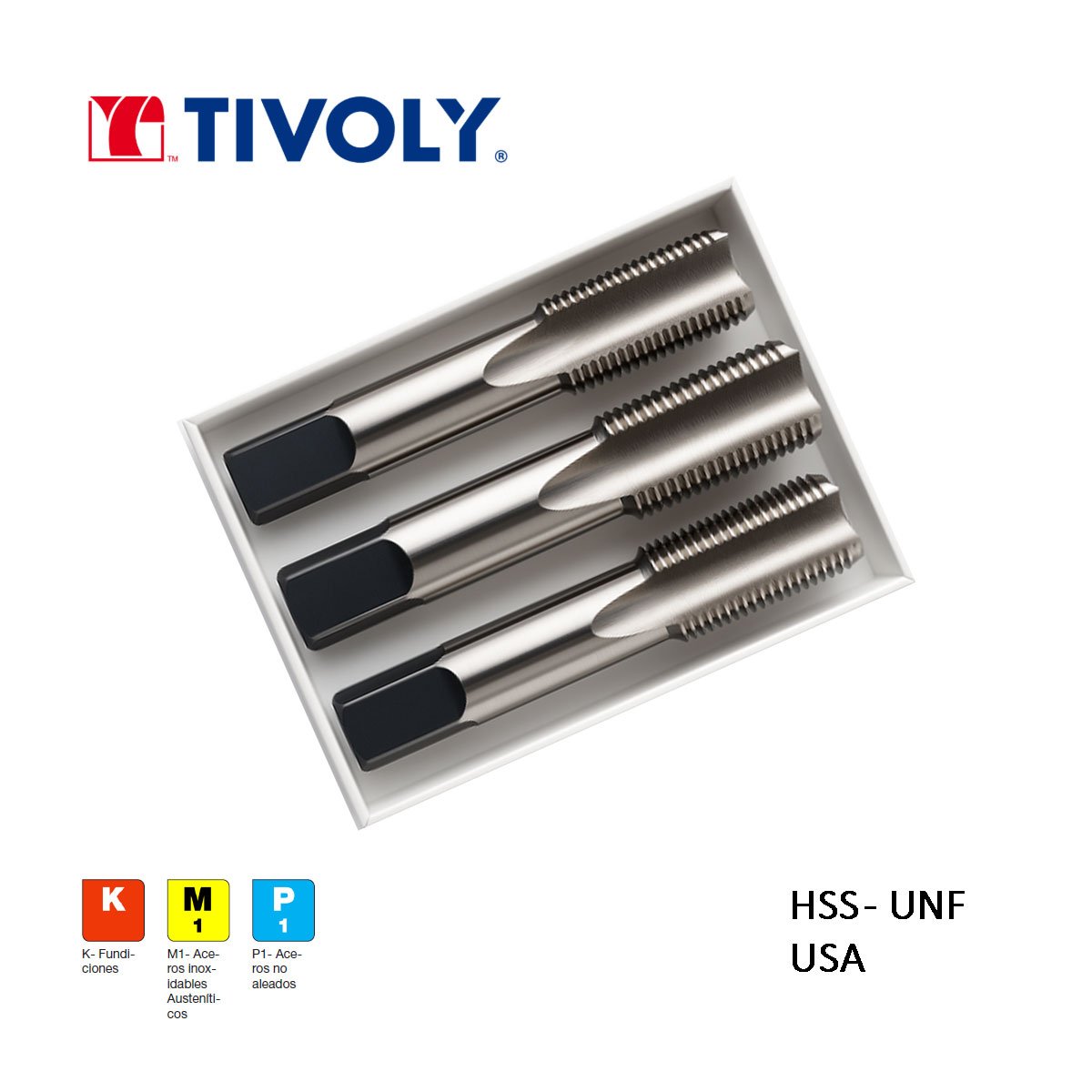 Machos de roscar TIVOLY HSS Rosca Fina