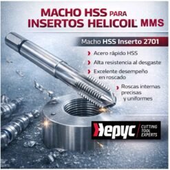 Macho Especial Para Montaje De Insertos Helicoil 2701 HEPYC