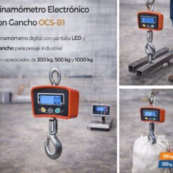 Alternative view of Dinamómetro electrónico con gancho OCS-B1