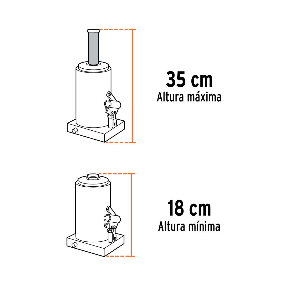 Gato De Botella, 2 Tons Truper 14810 - Imagen 3