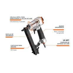 Alternative view of Grapadora Neumatica Truper 13177 Cal 22 0.71Mm
