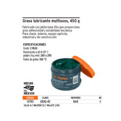 Alternative view of Grasa Lubricante Truper 12783 Multiusos X 450G